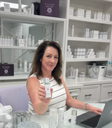 Denise Bell, licensed esthetician, in the 5 Circle Skin Care studio in Westlake Hills, Austin